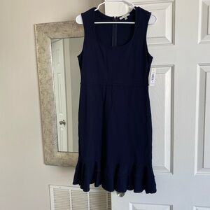 Elegant Navy Sleeveless Dress
